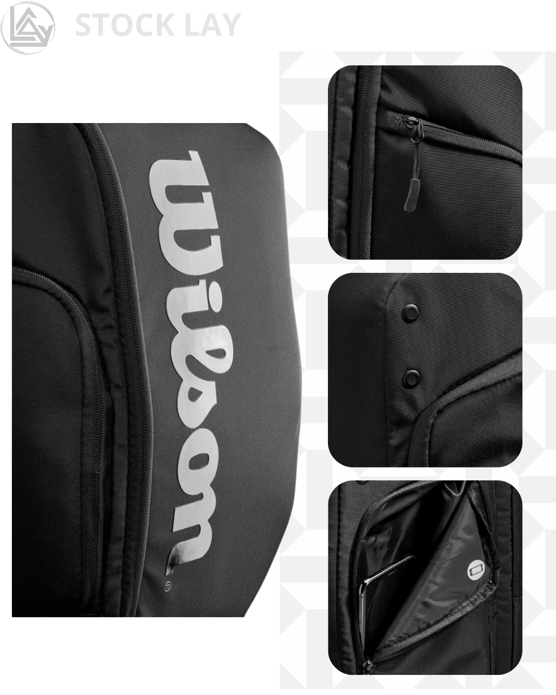 Wilson Super Tour Pro Staff Tennis Backpack – Premium Racket Bag for Tennis & Padel Players