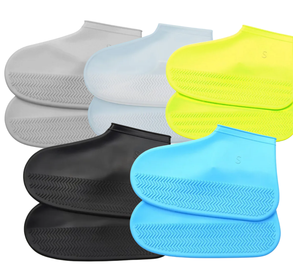 Waterproof Reusable Shoe Covers – Non-Slip Foldable Overshoes for Rainy Days