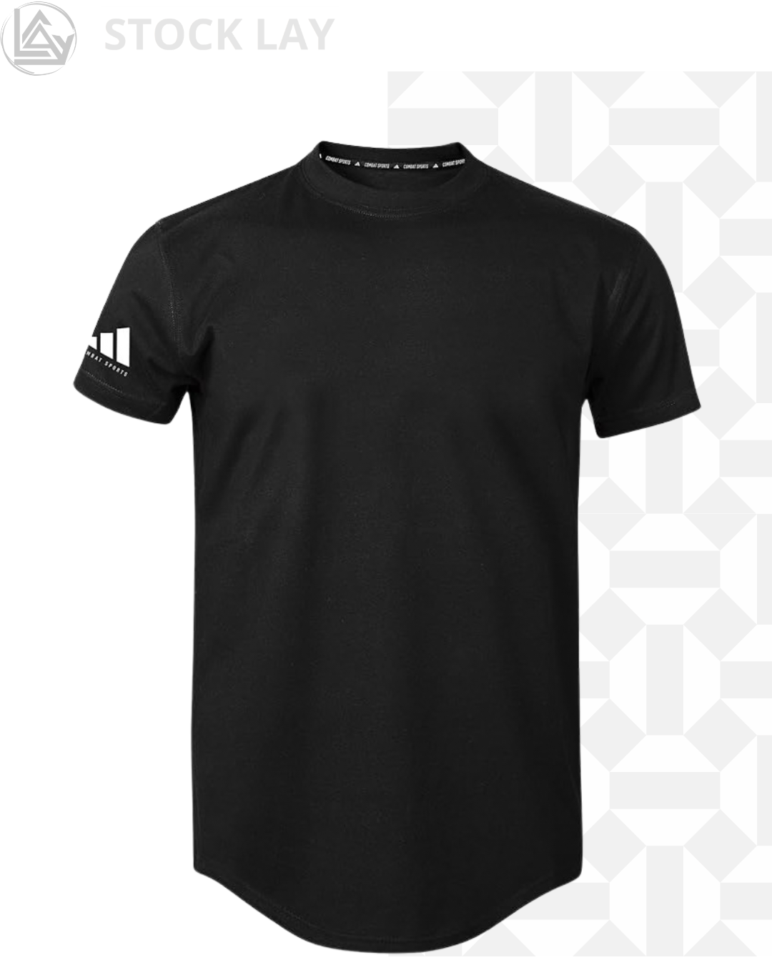 adidas Men's Combat Sports Performance Polycotton Rounded Hem Shirt