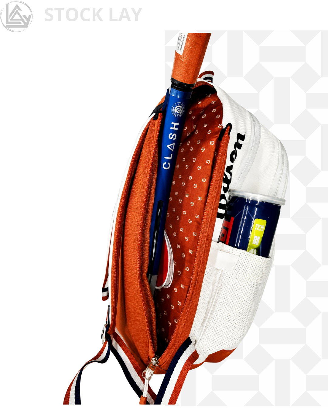 Wilson Roland Garros Tour Tennis Backpack – Holds 2 Racquets