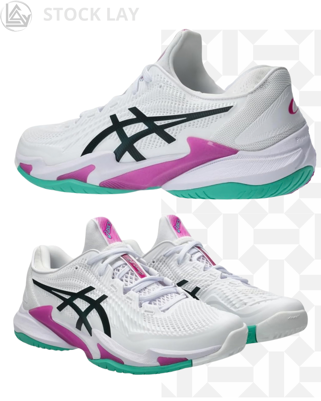 ASICS Men's Court FlyteFoam 3 Tennis Shoes