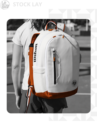 Wilson Roland Garros Tour Tennis Backpack – Holds 2 Racquets