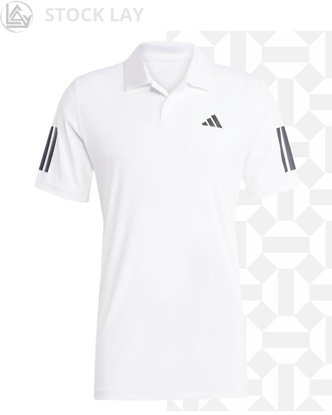 adidas Men's Club Tennis Climacool 3-Stripes Polo Shirt – Breathable Performance Athletic Polo