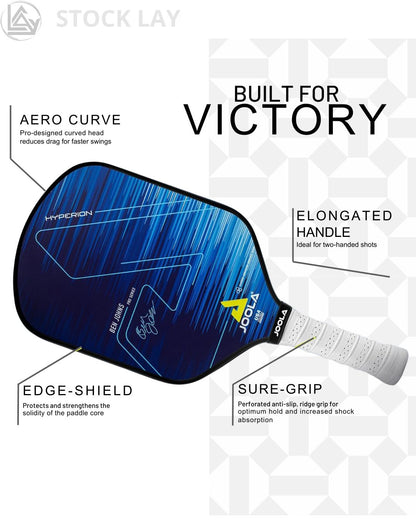 JOOLA Ben Johns Hyperion Pickleball Paddle – Raw Carbon Fiber Spin & Power Paddle