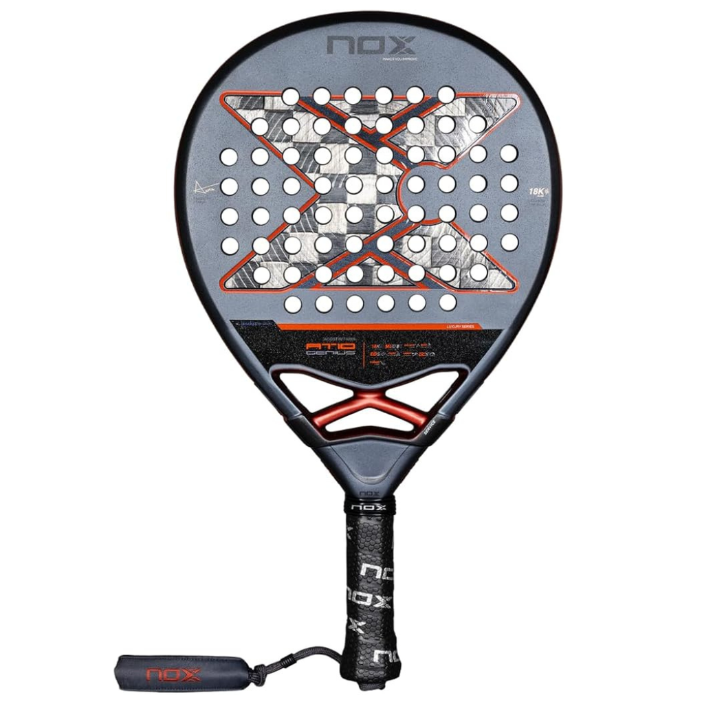 NOX AT10 Genius 18K Alum 2025 by Agustín Tapia – Luxury Teardrop Padel Racket