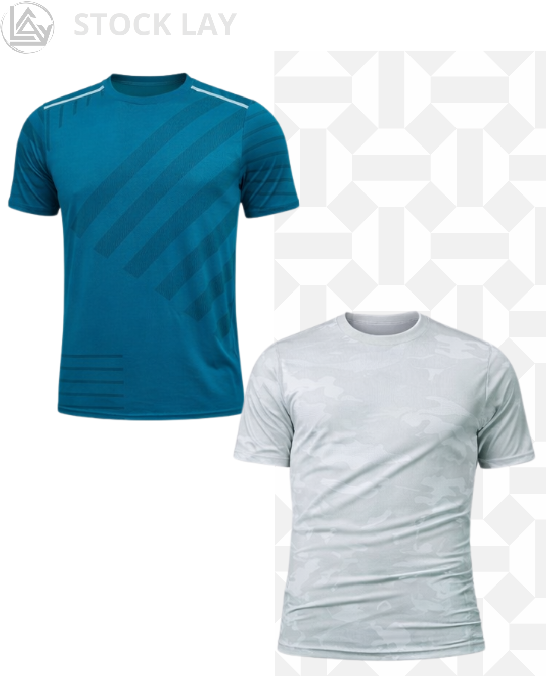 5 Pack Men's Active Quick Dry Crew Neck T-Shirts – Color Variety Athletic Running Gym Workout Tees