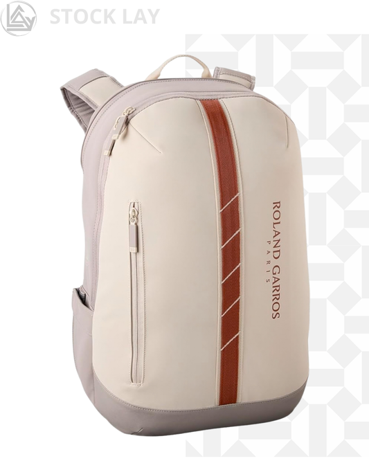 Wilson 2025 Roland-Garros Tennis Backpack – Cream/Clay/Red