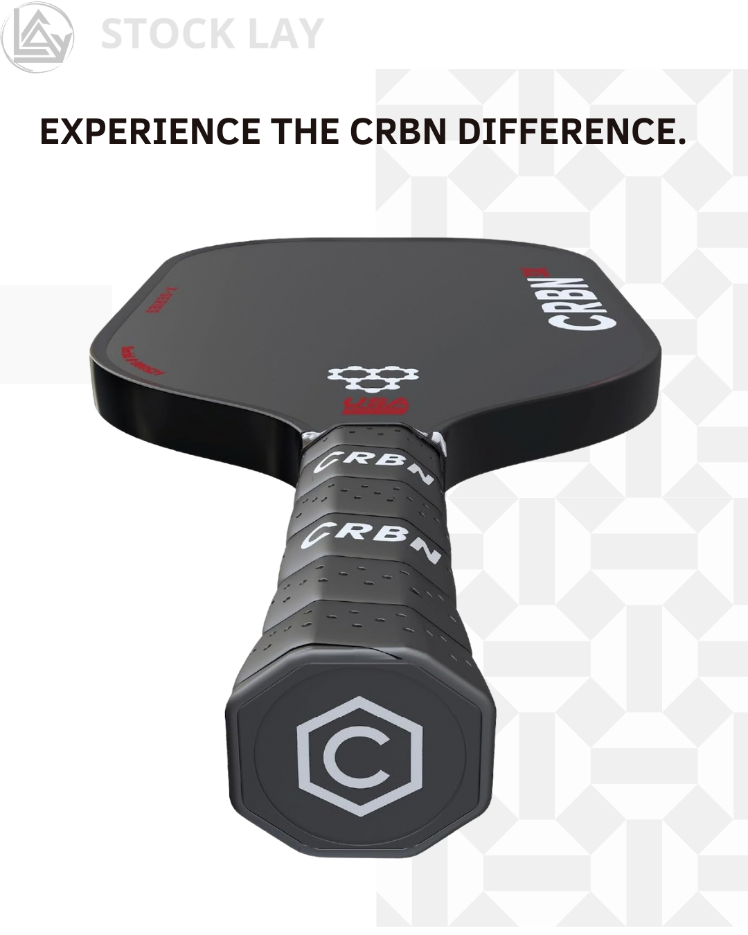 CRBN X Series Carbon Fiber Pickleball Paddle – Expanded Sweet Spot & Pro Performance