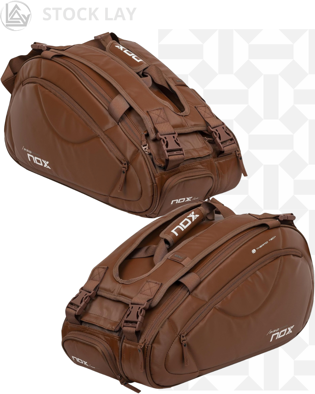 NOX Padel Bag PRO Series – ThermoTech Thermal Compartment, Large Capacity for 5 Rackets