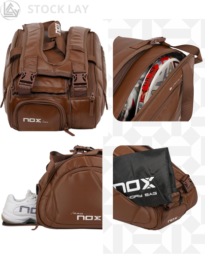 NOX Padel Bag PRO Series – ThermoTech Thermal Compartment, Large Capacity for 5 Rackets