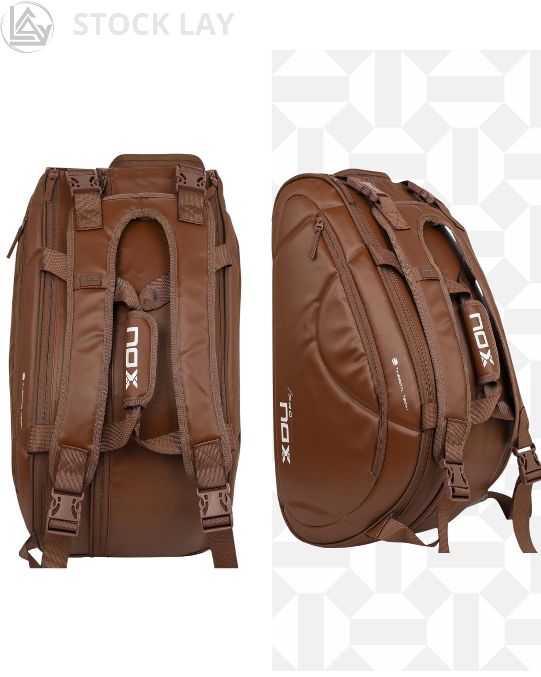 NOX Padel Bag PRO Series – ThermoTech Thermal Compartment, Large Capacity for 5 Rackets