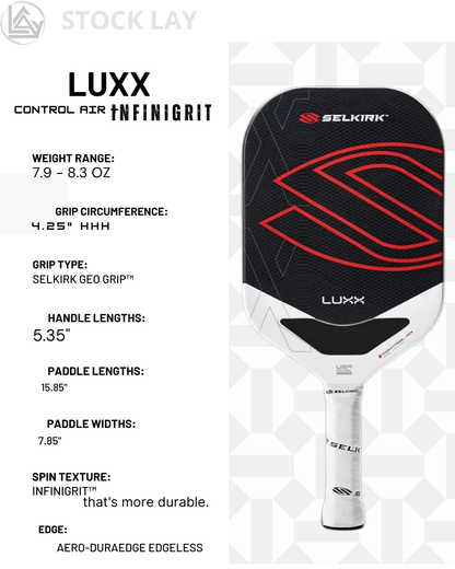 Selkirk LUXX Control Pickleball Paddle – Carbon Fiber Face with Ultimate Precision
