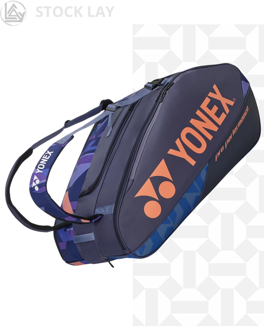 Yonex Pro 12 Tennis Racquet Bag – 12 Pack Professional Tournament Tennis Bag Midnight Navy