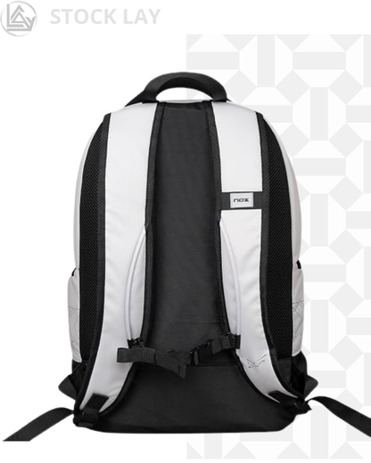 NOX Luxury Master Padel Backpack for 2 Rackets – Black and White