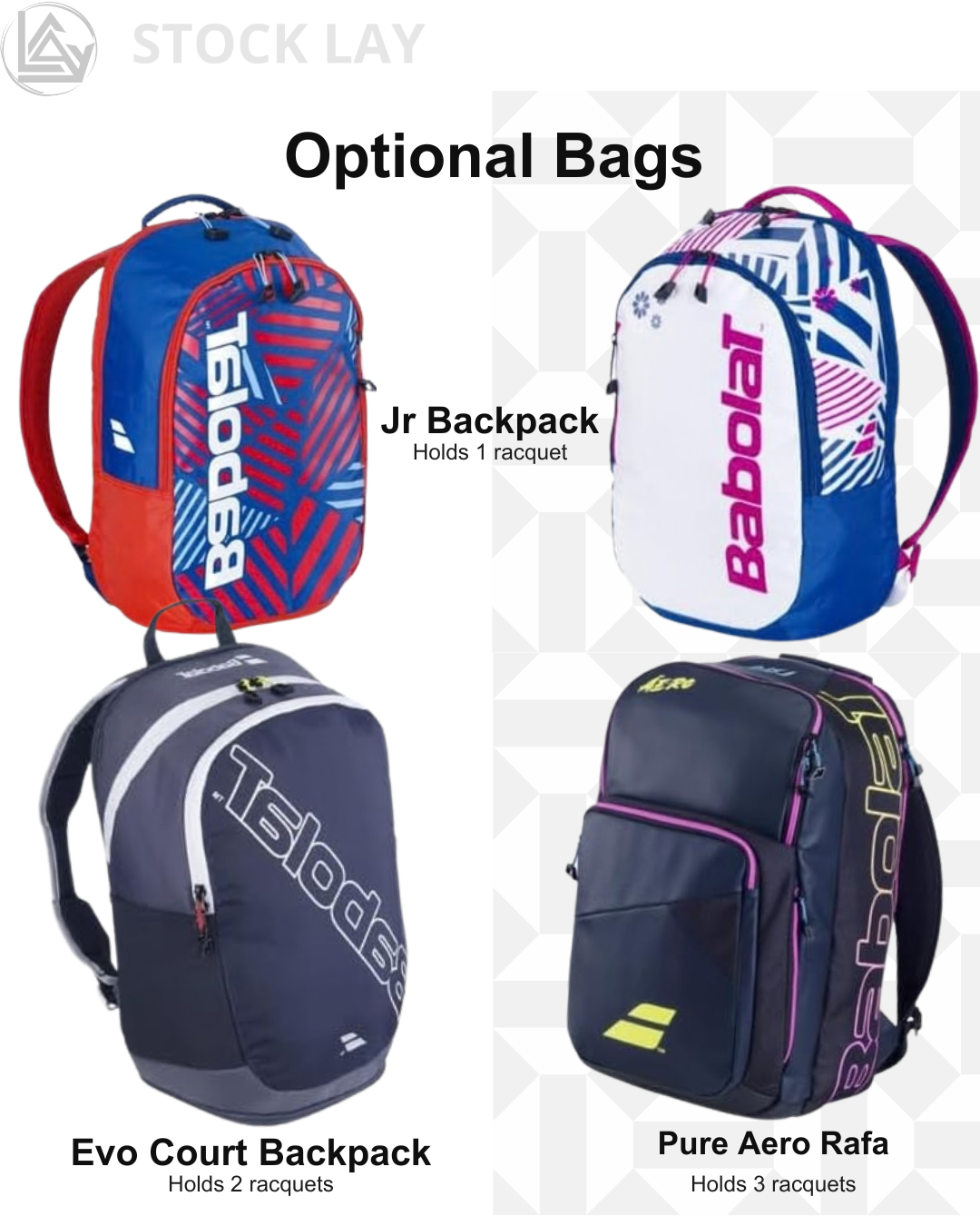 Babolat Nadal Jr Tennis Racquet Bundle – Youth Performance Racket with Backpack