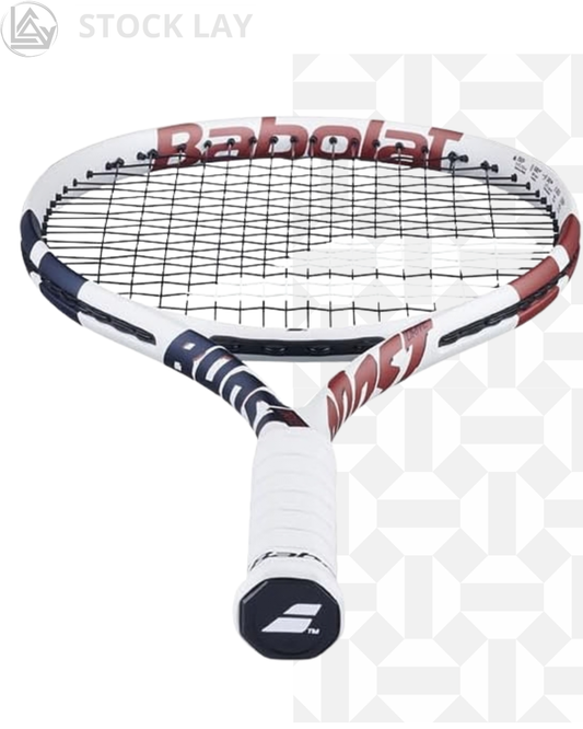 Babolat Boost Drive Strung Tennis Racquet (White) – Lightweight Power Frame
