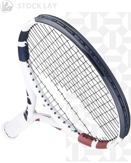 Babolat Boost Drive Strung Tennis Racquet (White) – Lightweight Power Frame
