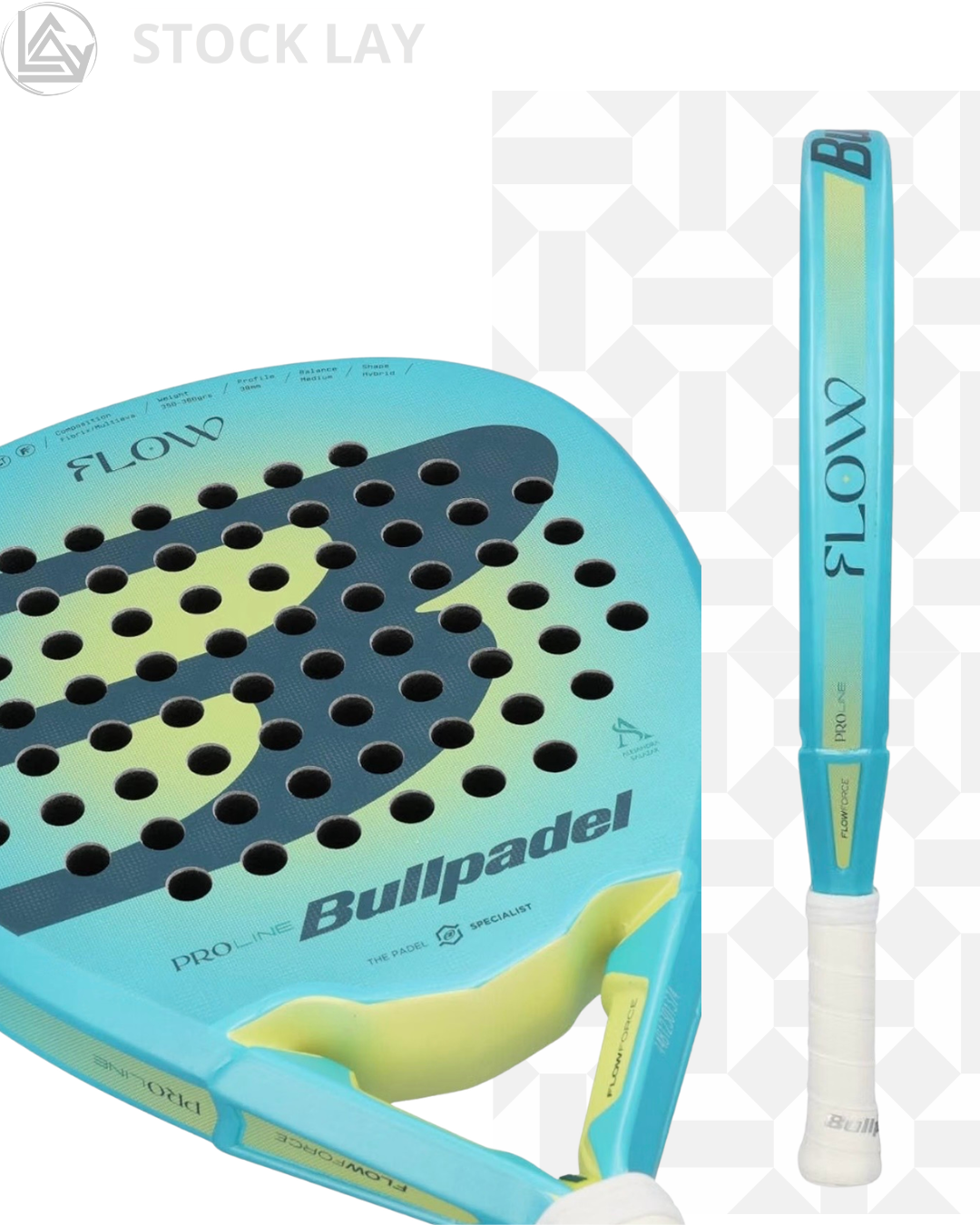 Bullpadel Flow 25 Women's Padel Racket – Lightweight Professional Performance Paddle