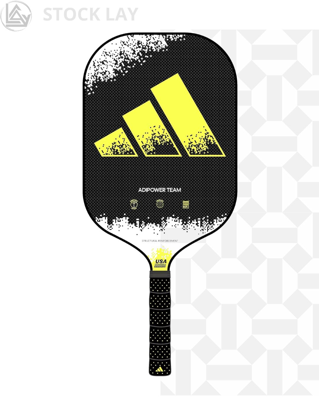 Adidas Adipower Team CTRL Lime Pickleball Paddle – Control & Power Performance Paddle