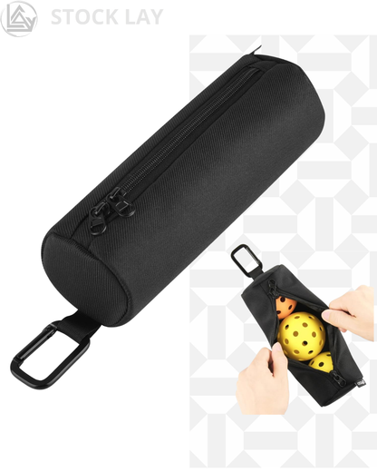 Cosmos Pickleball Ball Holder Storage Bag with Hook – Holds 3 Balls