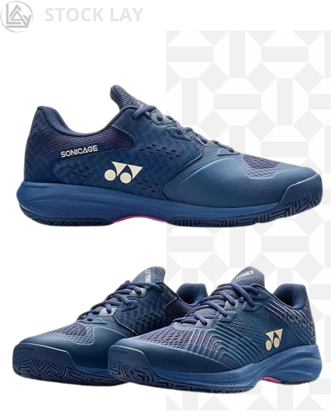 Yonex Power Cushion Sonicage Wide Men's Tennis Shoes Dark Navy