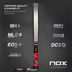 NOX AT10 Genius Attack 18K Alum 2025 – Padel Racket by Agustín Tapia | Power, Spin & Pro-Level Performance