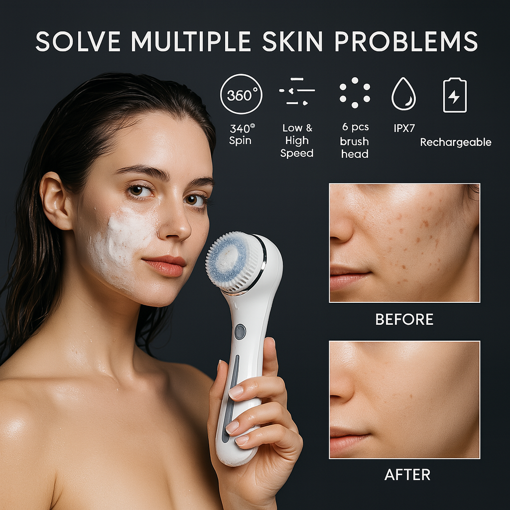 DeepClean Pro™ – Facial Brush for Skin Renewal