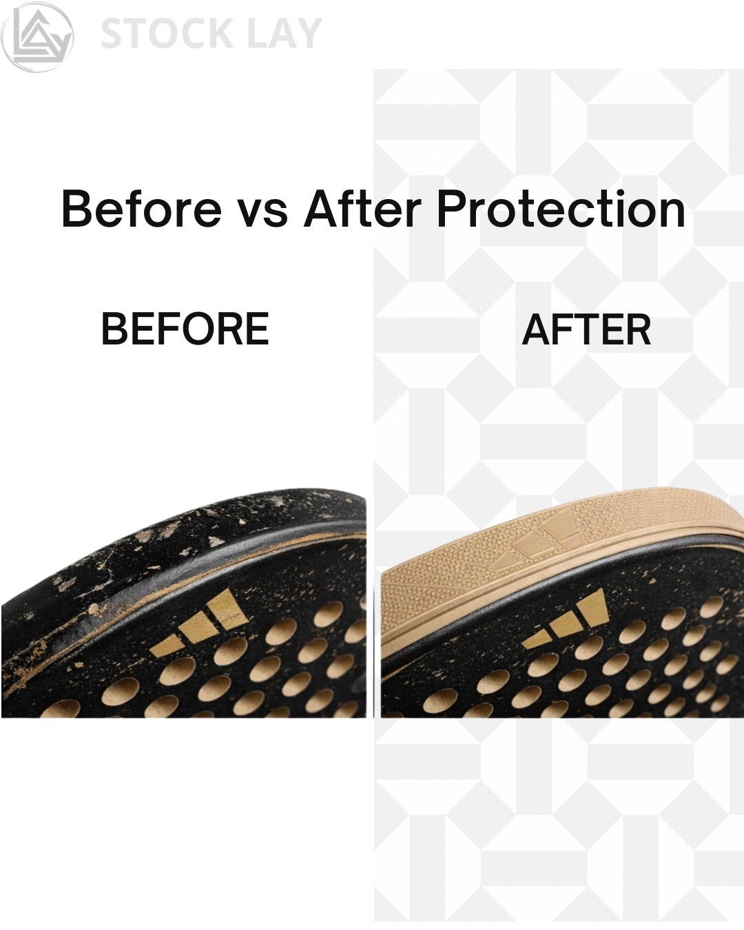 Adidas Antishock Protection Tape for Padel Racket – Transparent 3M Adhesive Frame Protector