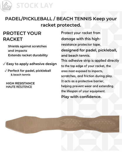 Adidas Antishock Protection Tape for Padel Racket – Transparent 3M Adhesive Frame Protector