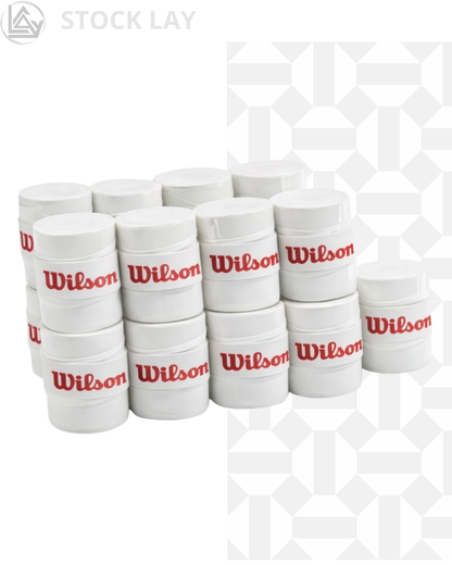 Wilson Pro Overgrip Comfort Tennis Grip Tape – 12 Pack, White