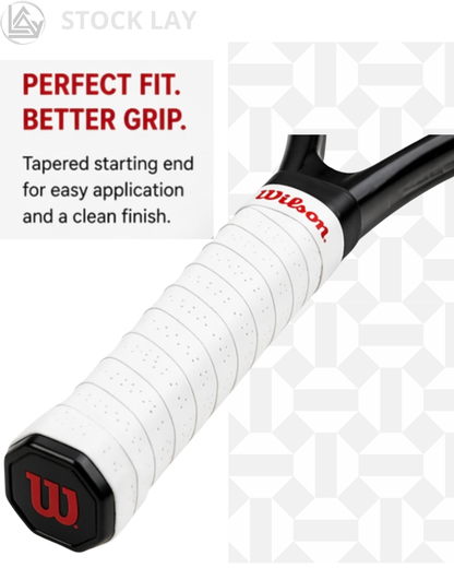 Wilson Pro Overgrip Comfort Tennis Grip Tape – 30 Pack, White