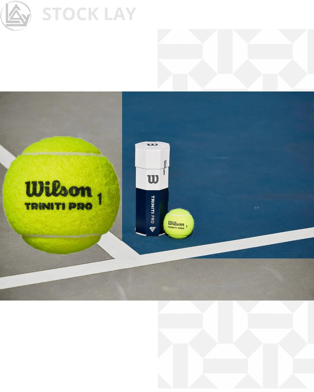 Wilson Triniti Pro Tennis Balls – Premium Performance Tennis Balls 3 Pack