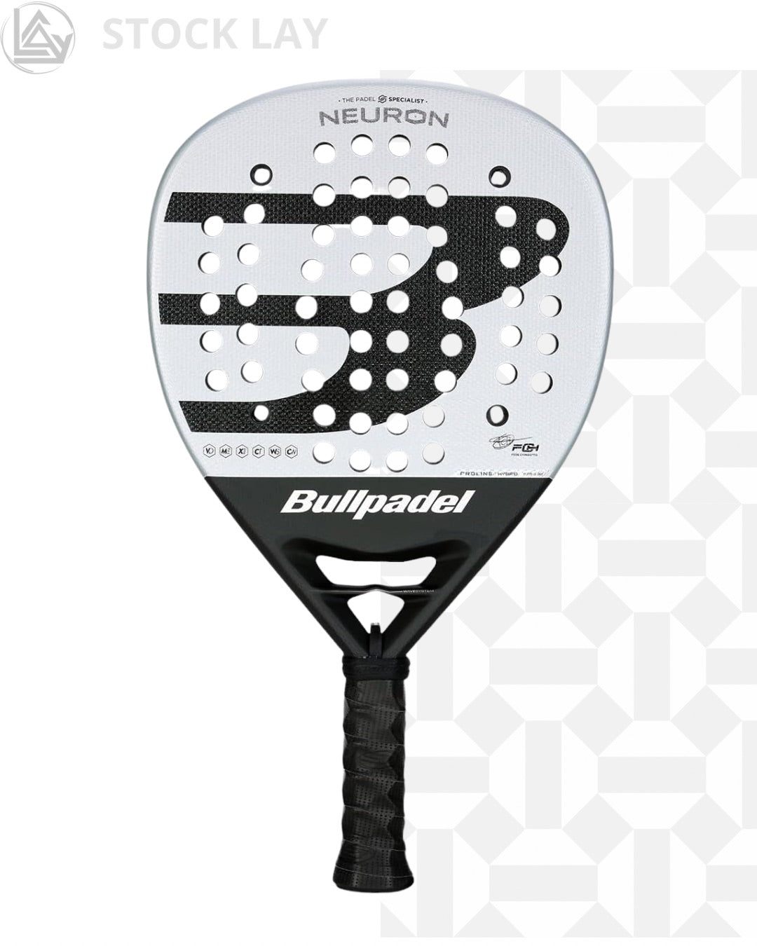 Bullpadel Chingotto Neuron Hybrid Padel Racket – XtendCarbon 3K Performance Paddle