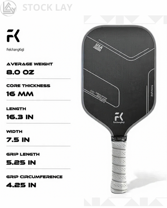 T700 Carbon Fiber Pickleball Paddle Set – Lightweight Honeycomb Core with Carry Case & Balls