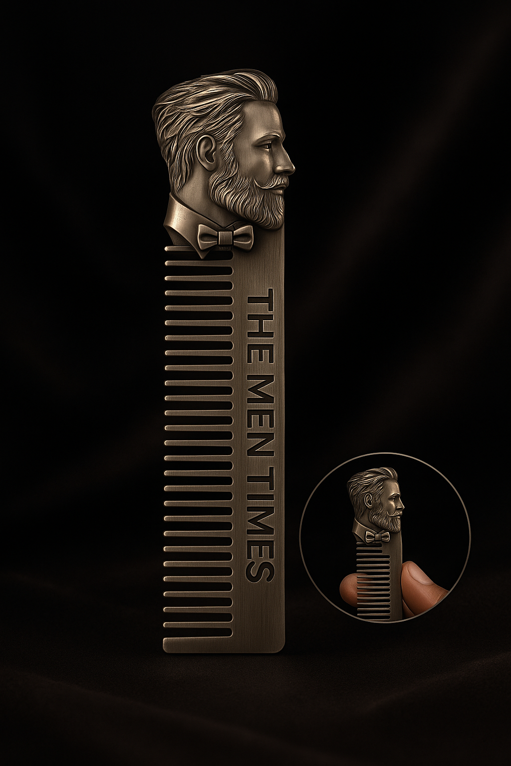 Stainless Steel Beard Comb – Pocket-Sized Precision & Control